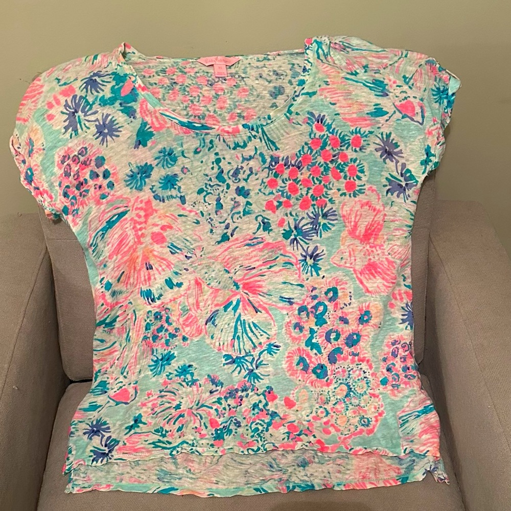 Lilly Pulitzer Floral Print Women's Top